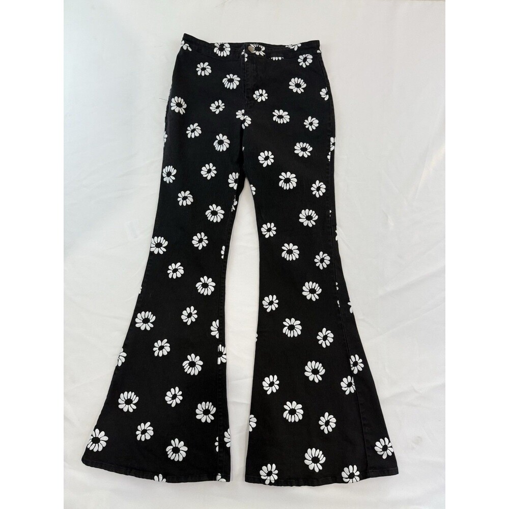 Smak Parlour Daisy Bell Bottom Stretch Jeans Size L